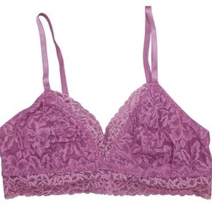 State of Day Floral Lace Bralette Berry Breeze M NWT
